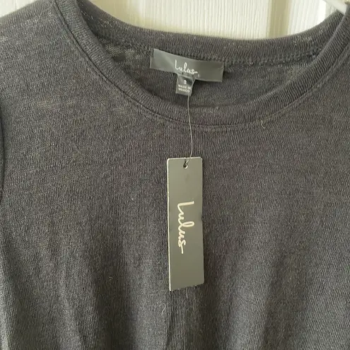 Lulus Easy Beauty black knit bodysuit