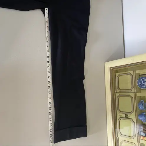 Betabrand Crop Lite Black Yoga Career Dress Pants Ponte Cuffed Small