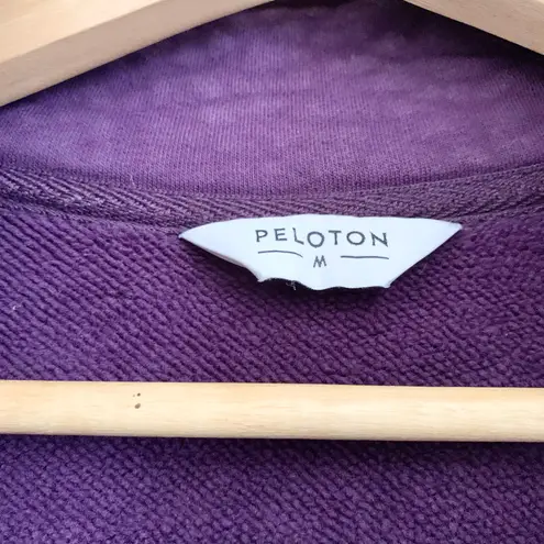 Peloton Purple Half Zip Long Sleeves Sports Athletic Sweatshirt Medium