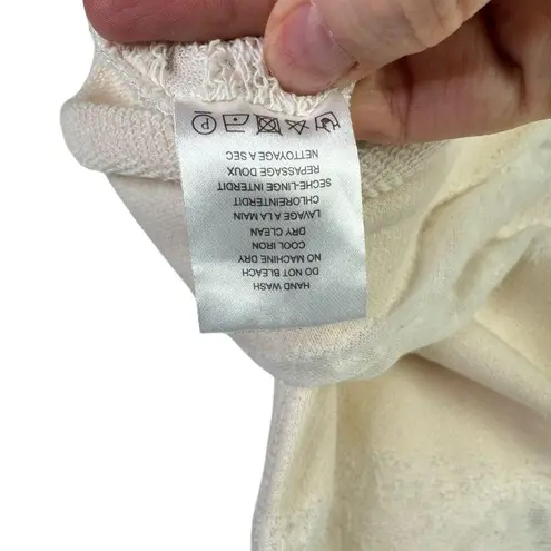 IRO JEANS Lewis Muscle Tee Sheer Distressed Sleeveless Ivory Cream Cotton Medium