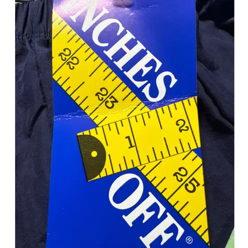 Inches Off Women's Navy Blue Athletic Swim Shorts Size 2X Side Stripe