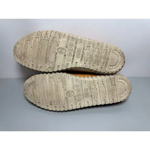 Bottero Alora Women’s Comfortable Yellow Leather Casual Shoe Flat Size 8 US