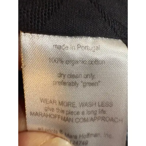 Mara Hoffman Black Textured Strapless Peplum Corset Top Size 4