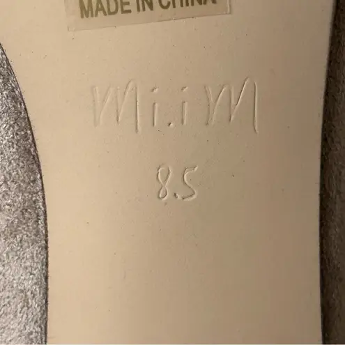 Mi.iM Luna Pointed Ballet Flat Leather Suede 8.5 Tan Neutral Casual Office Shoes