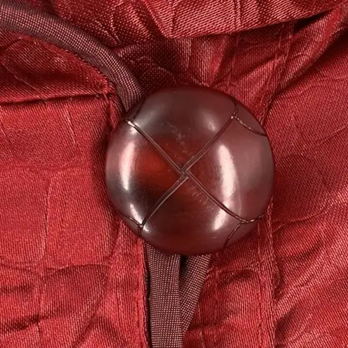 Myra Pac ONE Cranberry Red & Maroon Reversible Hooded Jacket Raincoat Size M