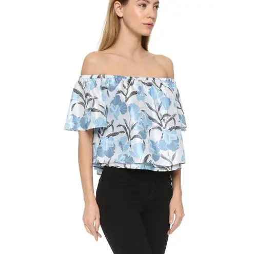 Keepsake the Label Foundations Blue Floral Crop Swing Top S
