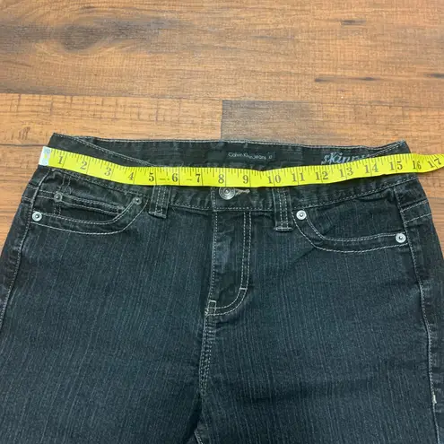 Calvin Klein Jeans Skinny Dark Wash - Women’s Size 10 Opaque Black 30.5 Inseam