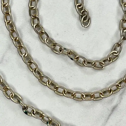 Gold Tone Simple Basic Chain Link Belt XS/Small (XS/S) ✨