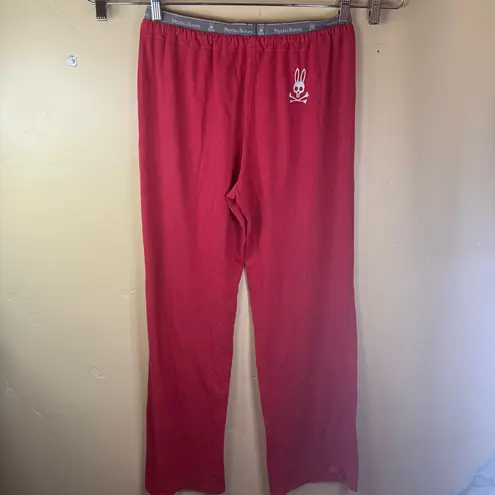 Psycho Bunny Size Small Red Pajama Pants Logo Waistband Super Comfy Soft