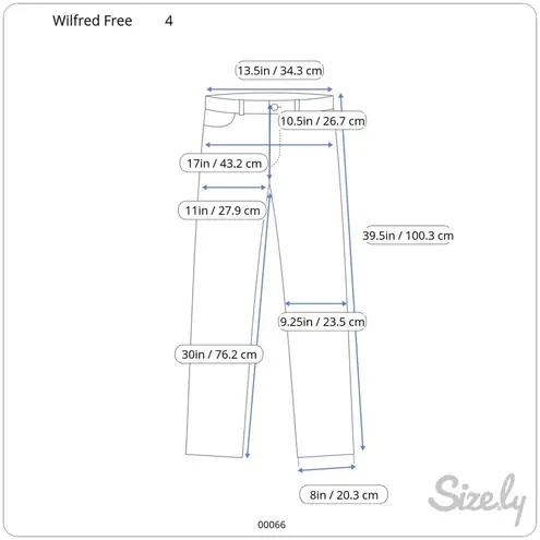 Wilfred Free Aritzia Womens Pants Brown Utility Hi Rise Wide Leg Baggy Size 4