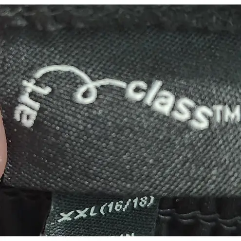 Art Class Women's Dress XXL (16/18) Black White Polka Dot Long Sleeve Casual