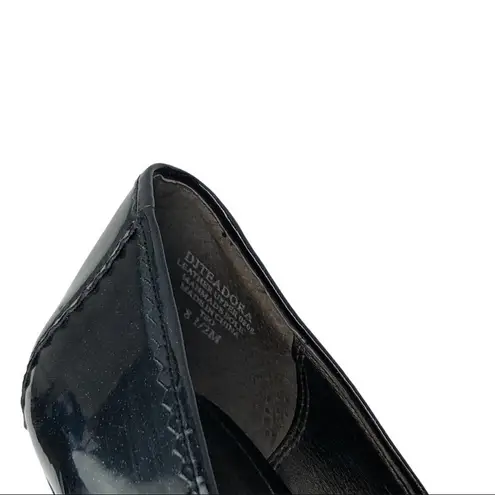 Joan & David Circa Black Patent Leather Pump 8.5