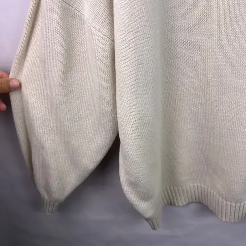 Saltwater Luxe Sun Sand Surf Sweater, Cream, 100% Acrylic Beach Coastal Pullover