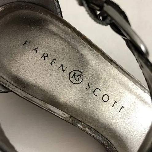 Karen Scott Womens Sandals Ankle Strap Buckle 5.5