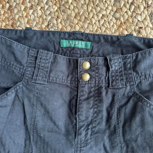 Ralph Lauren  black workwear gorpcore granola cargo pants 100% cotton