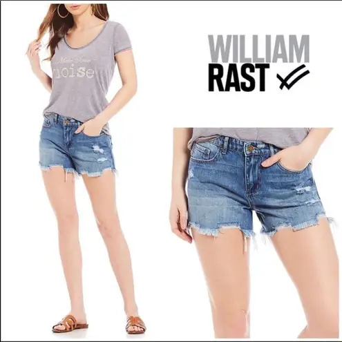 William Rast  Distressed Denim Shorts