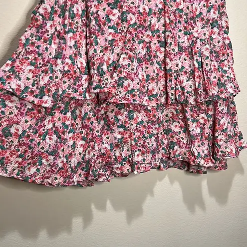 ZARA  Ruffled Multi-Color Floral Skort Size S