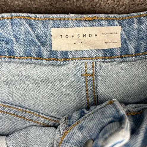 Topshop Preowned  A-line Mom Jean Shorts