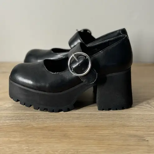 Current Mood Shoes Women 6 M Black Mary Jane Platform Chunky 90s Y2K Grunge Goth - Image 2