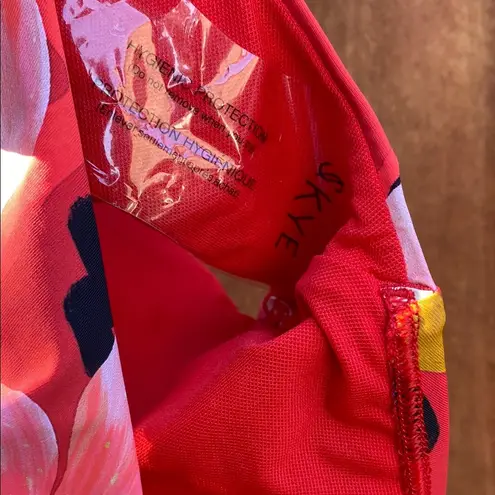 Skye Swimwear New Ladies Size Lg Break of Day Juliana Side Tie Bikini Bottom Vibrant Tropical