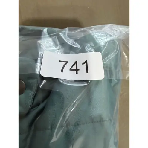 Sigrid Olsen Women's Teal Blue Sleeveless Full Zip Puffer Vest Size Medium Golf