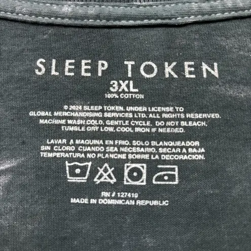 Sleep Token Take Me Back to Eden Rock Band Mineral Wash T-Shirt Size 3XL