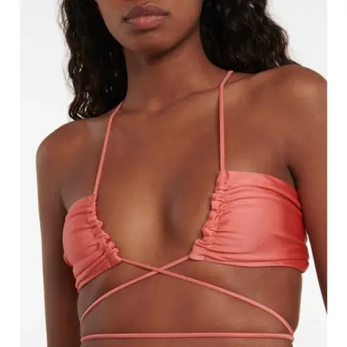 JADE SWIM Livi Bikini Top in Coral Sheen XSmall New Womens Swimsuit Pink Size XS