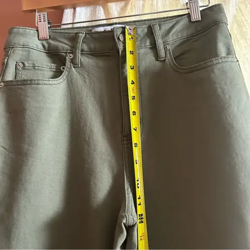 DAZE Sundaze Carpenter Jean Utility Cargo Workwear Olive Green Raw Hem NEW Sz 28