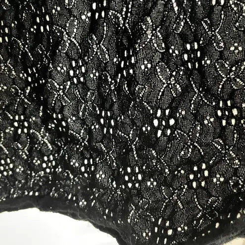 Vintage eyelet black tank top y2k Size M