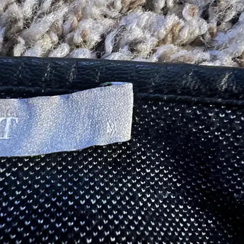 Tart Black Textured Long Sleeve Asymmetric Hem Sweater Top Evening Casual