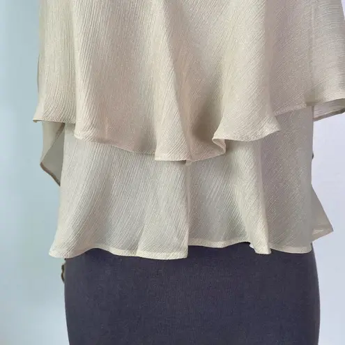 Dress the Population sz S tiered crop top