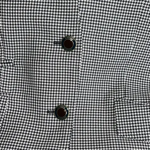 Givenchy Collarless Houndstooth Print Blazer In Black
