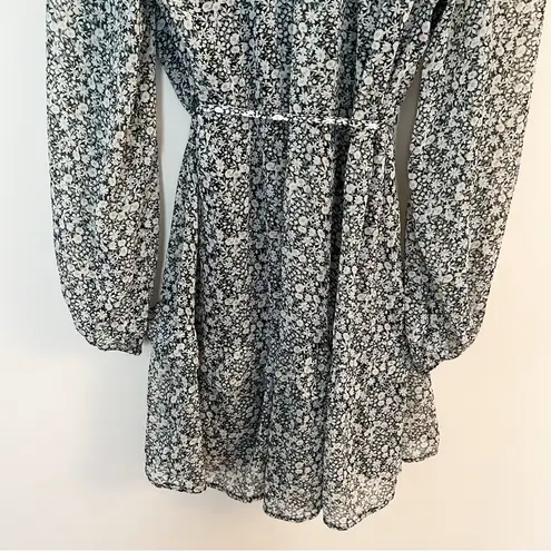 Abercrombie & Fitch  Green/White Floral Tie Waist Mini Dress NEW Size Medium