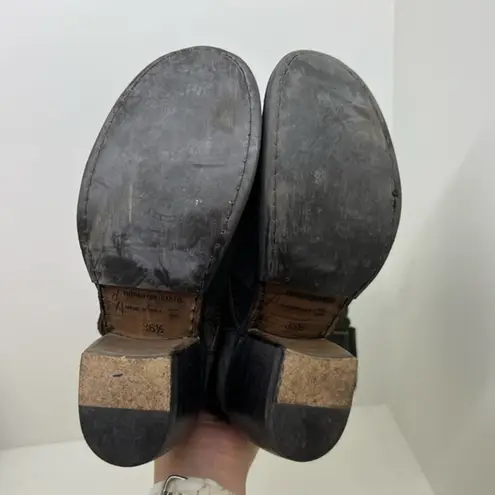 Fiorentini + Baker Mike moto Boot green pull on adjusable buckles sz 36.5 US 6.5