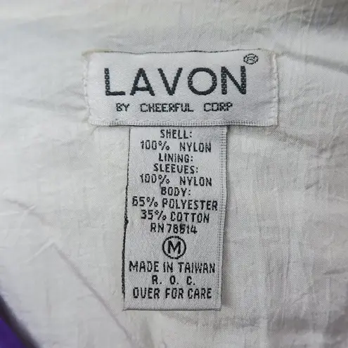 Lavon Vintage 80s Colorblock Windbreaker Jacket