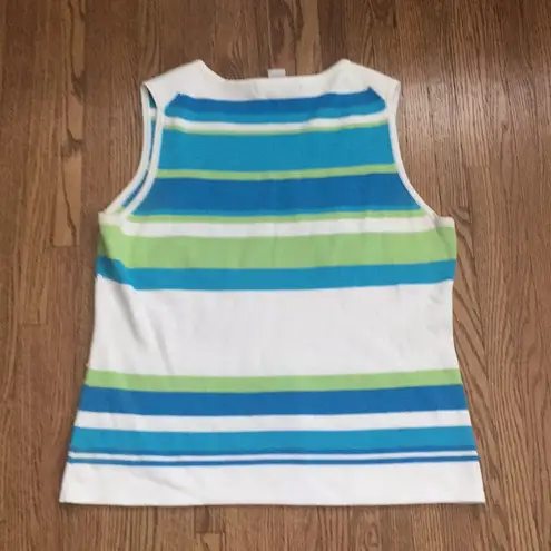 Geoffrey Beene  Sequined sleeveless sweater