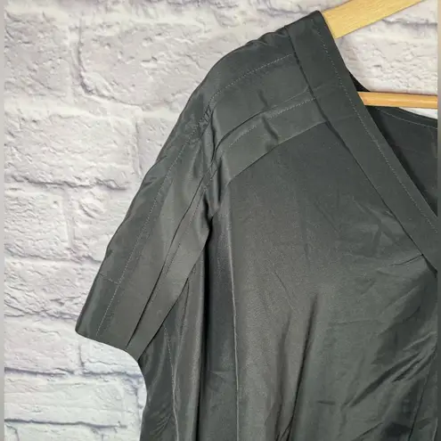 HATCH ONE SIZE PULL OVER short SLEEVE vneck top maternity solid black