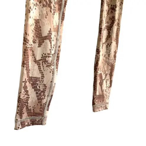 Vimmia Snakeskin Printed Leggings in Brown Tan Size XS