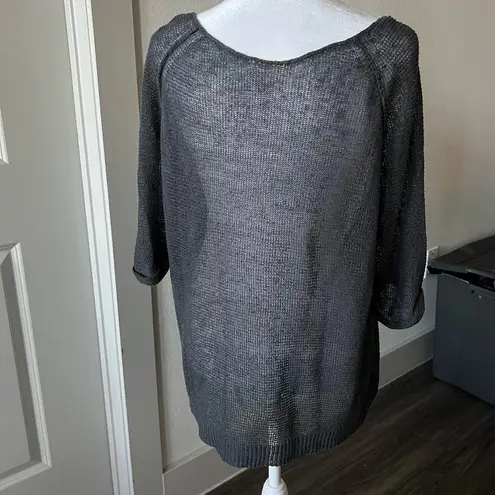 American Vintage  Gray Crew Neck Sweater Relaxed Fit