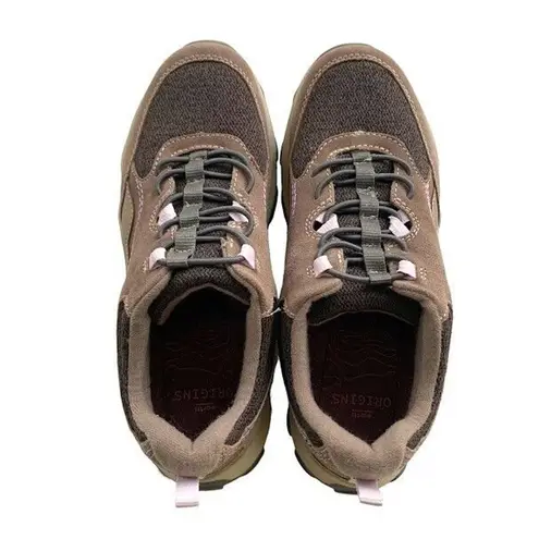 Earth Origins TIerney Thistle Suede Mesh Trail Sneakers Womens Size 7.5 US Brown