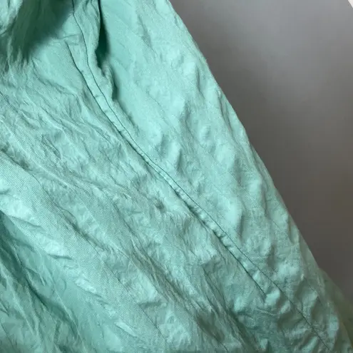 Handmade Kaftan Dress Light Green Kuwait Women Maxi Textured Fabric Pattern Trim