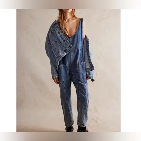 We The Free NWOT Free People  High Roller Jumpsuit - Sapphire blue - Small