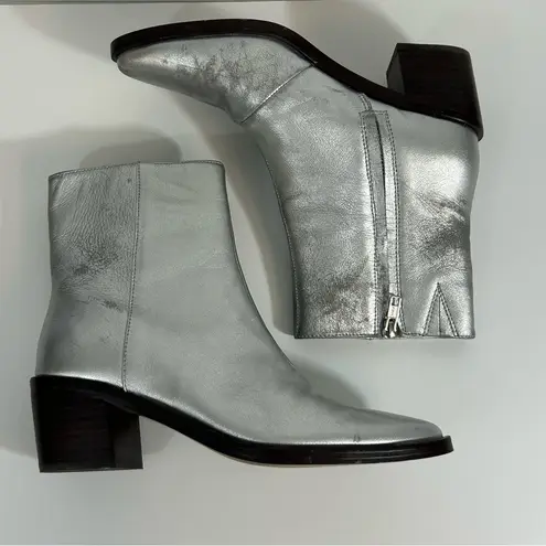 Madewell  The Darcy Ankle Boots Silver Size 7