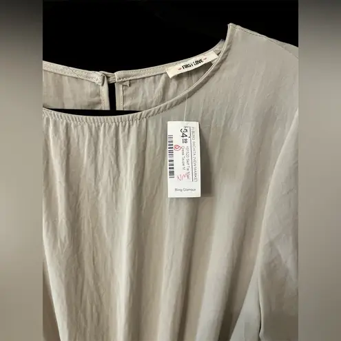 First Love NWT  Tan maxi dress