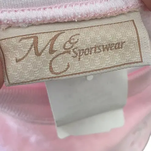 NEW Deadstock MC Sportswear Vintage Y2K Pink Embroidered Snowflake Sweatshirt Size XL