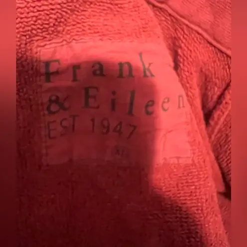 Frank & Eileen Willa Long Sleeve Triple Fleece Wrap Sweater Dress Maroon Fall