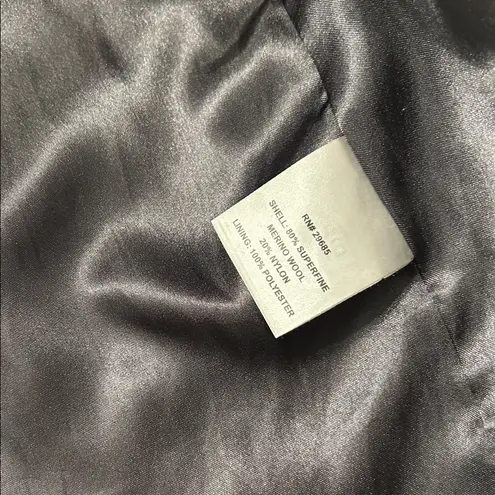 Pendleton Women’s 16 Gray Wool Coat Double Breasted Merino Classic Overcoat EUC