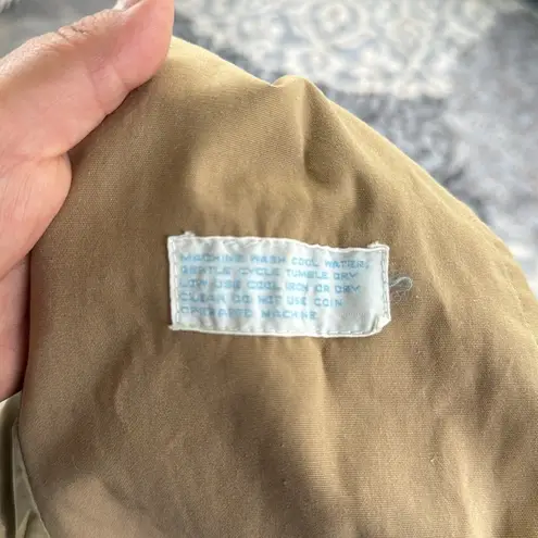 Vintage F.A.I. Double Breasted Closure Trench Coat Khaki 16 Tan