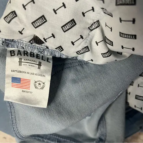 BARBELL Jeans Mom Fit Light Wash For Athletes Womens Size 29 NEW NWT Blue