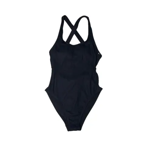 ANDIE Swim The Tulum Ribbed One Piece in Black Medium NWT
